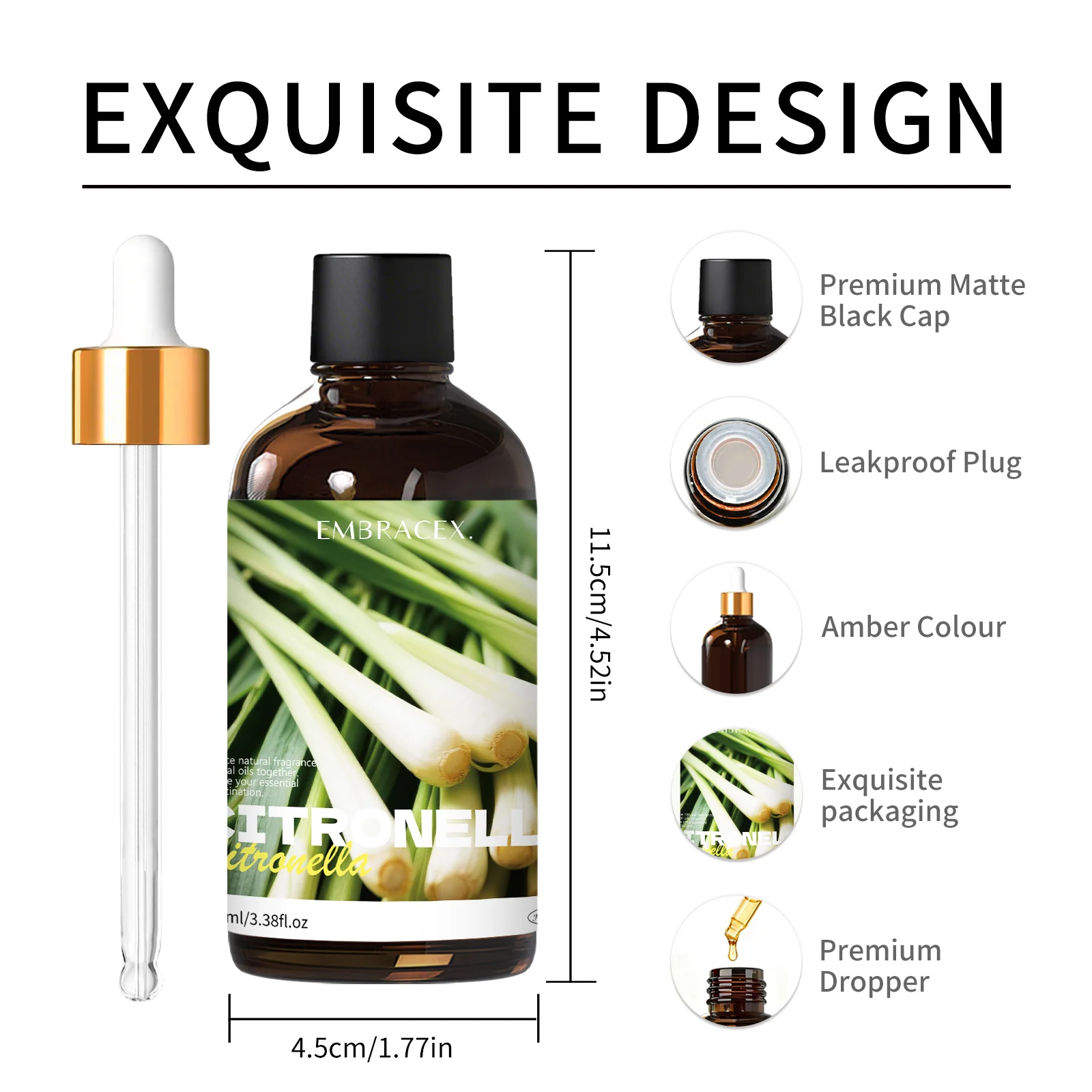 100ml Citronella Essential Oil Plant Essential Oils For Candle Making Humidifier Diffusers For Home Gift Car Air Freshener
