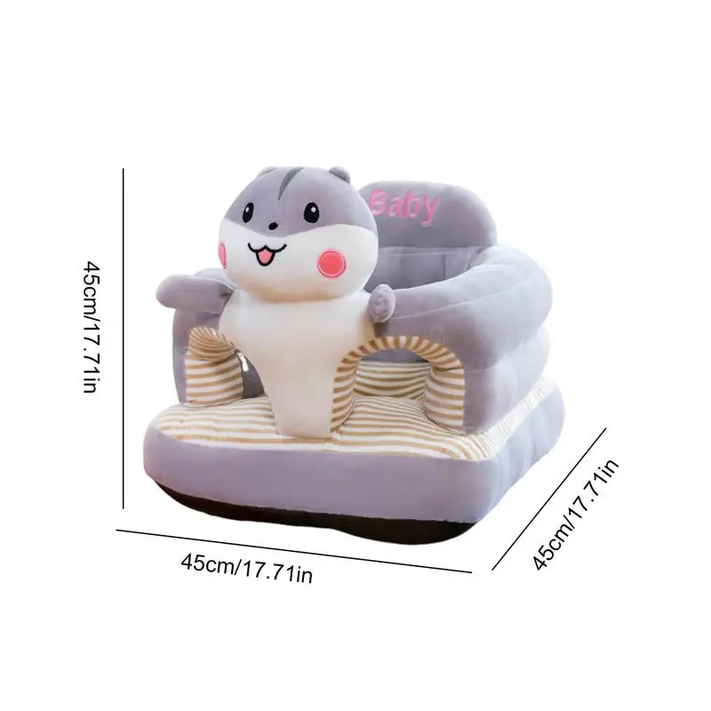 Toddler Learning Seat Animal Shaped Sofa Support Sitting Seat For Toddler Plush Floor Seats Toddler Sit Up Chair For Children