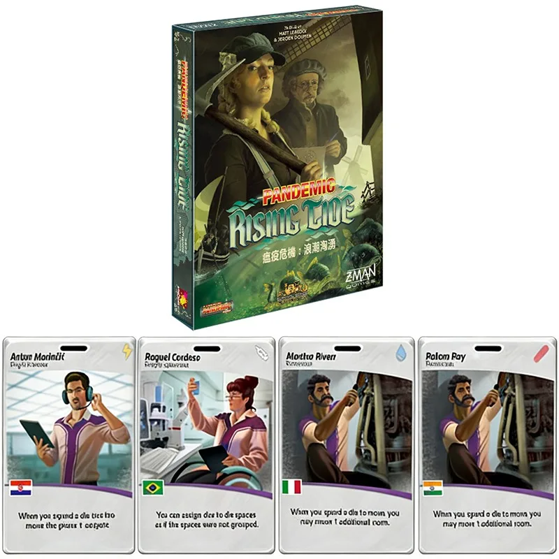 

Asmodee Genuine Pandemic Rising Tide Strategy Cooperative Card Board Game Party Family Interactive Collectible Gifts