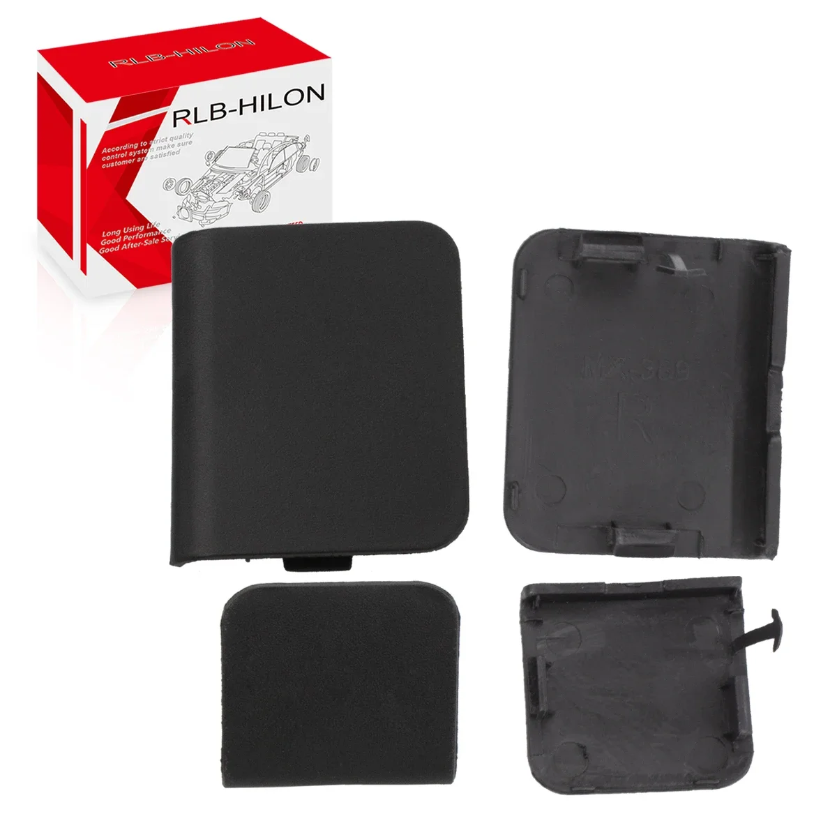 フロントバンパー牽引フックカバーリッド、ワイドまたはナローボディ、トレーラーキャップ、トヨタハイエースコミューターグランディアgl 2014-2020用シェル、1ペア