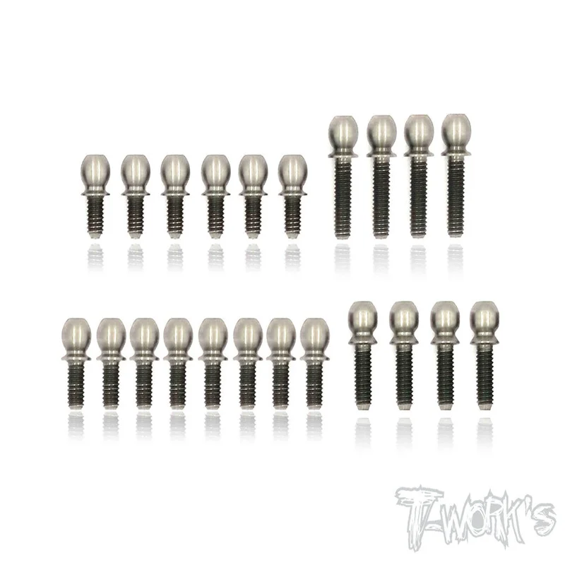 

Оригинальный комплект шариковых наконечников T works TP-076 64 из титана 4,9 мм (для Xray T4 2018), радиоуправляемая деталь