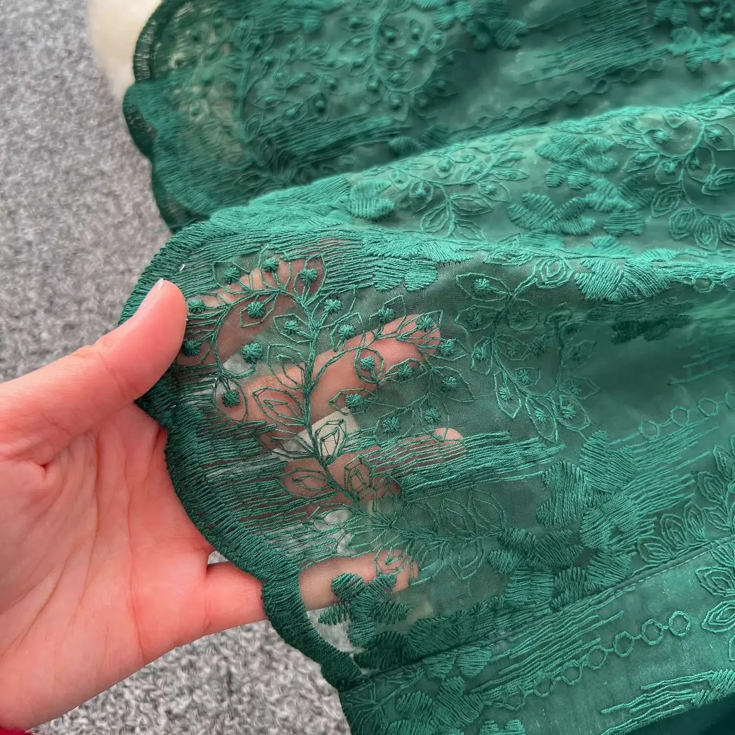 فساتين رسمية مطرزة فاخرة للنساء لصيف وخريف فانوس بأكمام طويلة من الدانتيل فساتين لؤلؤية للحفلات الراقصة وحفلات أعياد الميلاد #5