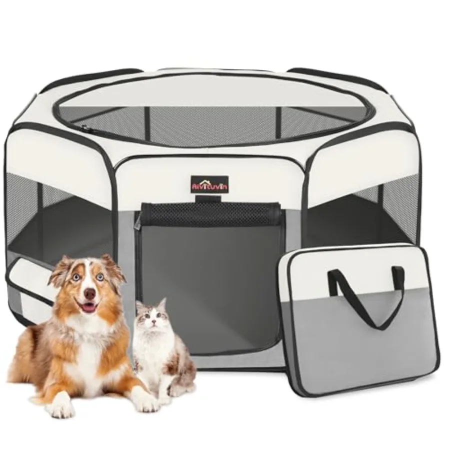 

Dog Paypen Fodabe Pet Pay Pen with Carrying Bag for Cat Puppie Rabbit Chicken Durabe Portabe Pet Tent for Trave Caping Indoor/O