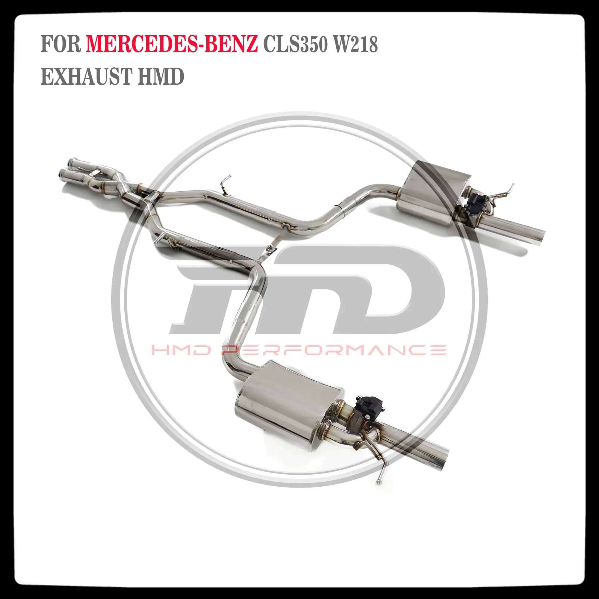 

HMD Stainless Steel Exhaust System Performance Catback for Mercedes Benz CLS350 C218 2011-2017 Muffler With Valve