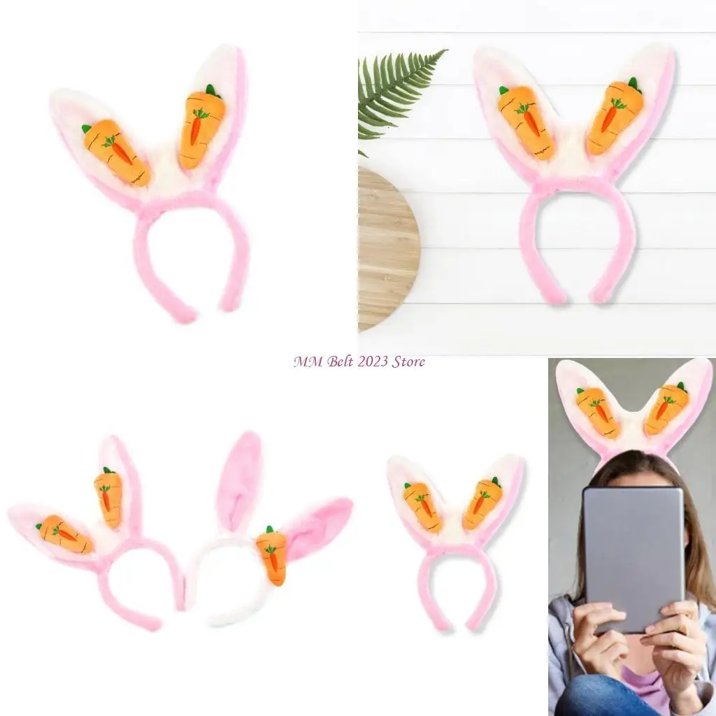 49me króliki cosplay makijaż pałąk na głowę słodkie wielkanocne nakrycia włosów opaski do włosów na nakryciu włosów na przyjęcie