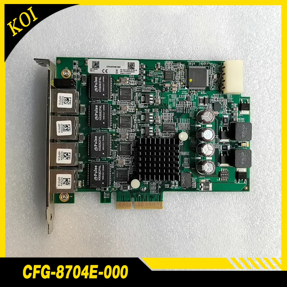 For COGNEX CFG-8704E-000 Industrial Camera Capture Card POE 4-port Gigabit Ethernet Card