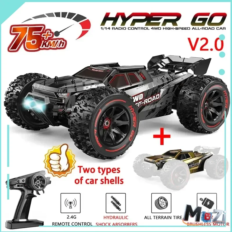 

MJX 14210 Brushless Rc Remote Control Car 1:14 Four-Wheel Drive Drift Off-Road Vehicle 2.4g High-Speed Climbing Car Model Toy