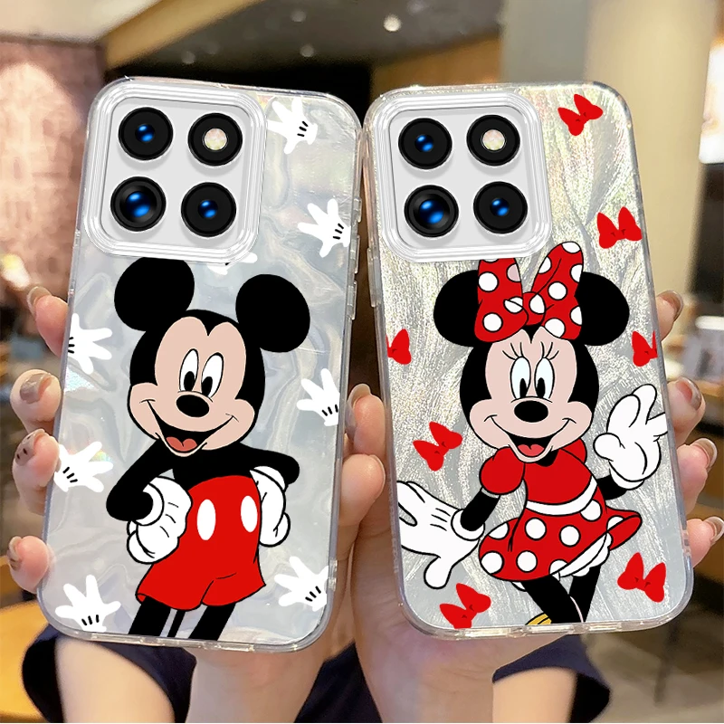 

Cute Disney Mickey Minnie Cartoon Gradient Phone Case for Xiaomi Poco X6 X3 F6 M6 M4 Pro C61 13T 14T 11 Lite Hard Dustproof Case