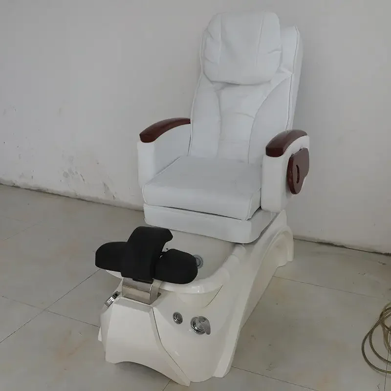 Luxury Nail Spa Salon Furniture Acrylic Water Pump Surf Massage Portable Electric No Plumbing Pedicure Chair