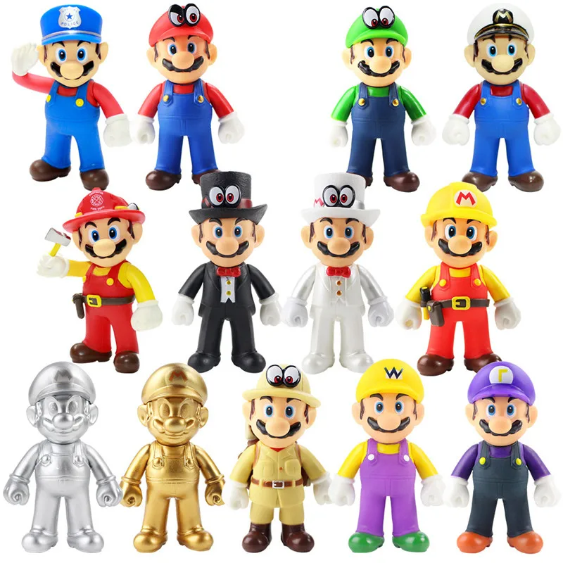 Figurines de Super Mario Bros Odyssey en PVC, Jouet d'Action, Modèle