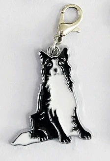 Border collie dog Keychain Pet dog Key Ring Animal Key Chains Souvenir Gifts For Women Men Cay Keys Jewelry