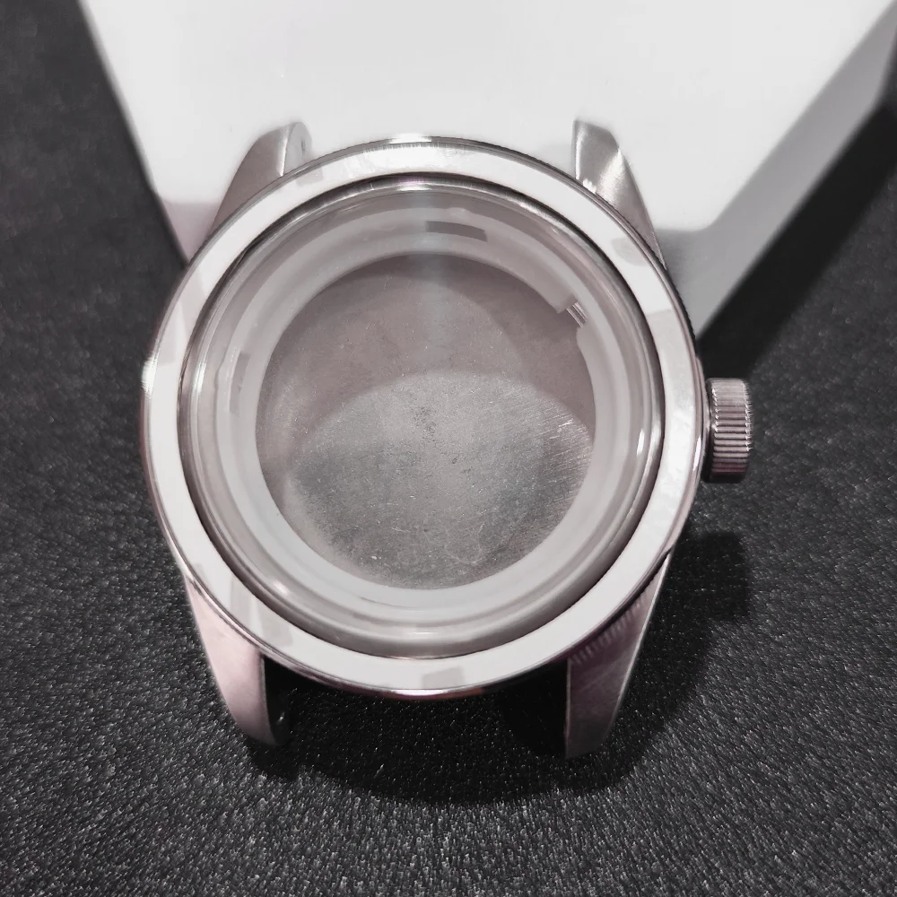 

For Miyota Movement 8215 Watch Case 41mm Men's Steel Watches Case Sapphire Glass Cases Luminous Dial M8215 Case
