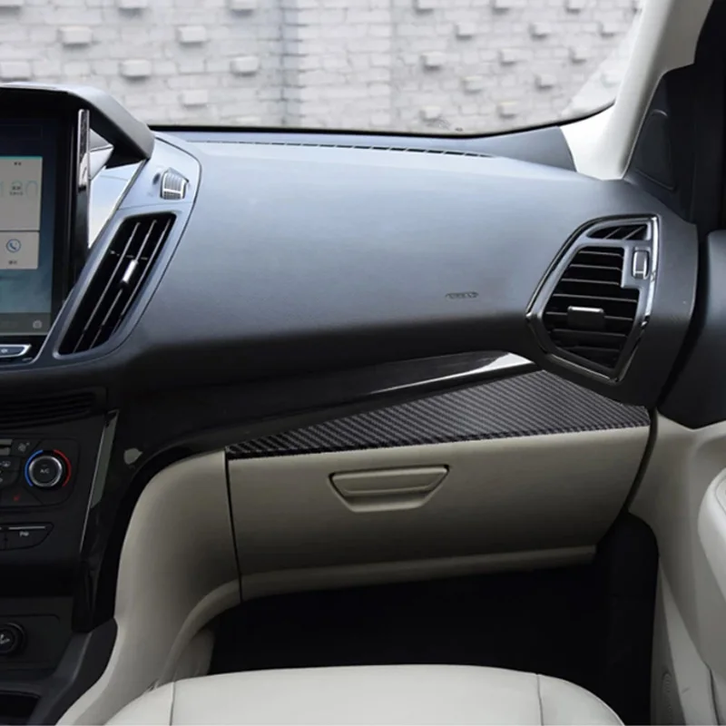 My Good Car  Car Storage Glove Box Decoration Cover Trim Sticker for Ford Kuga Escape 2013 - 2017 LHD Accessories