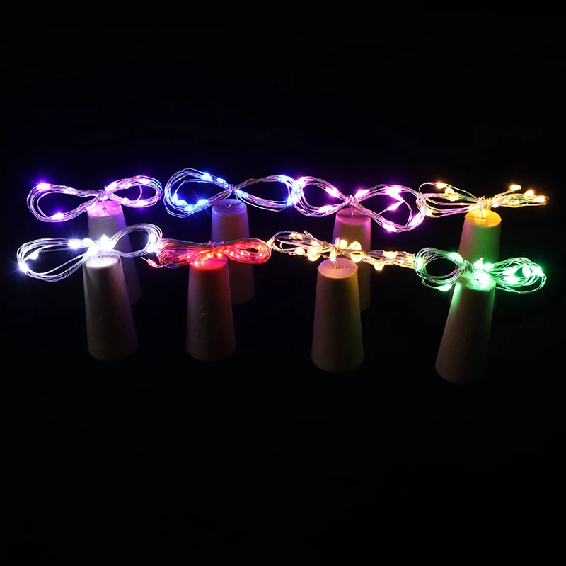1Pcs Bar LED Wine Bottle Cork String Lights Garland Bottle Stopper For Glass Craft Wedding Christmas Decoration