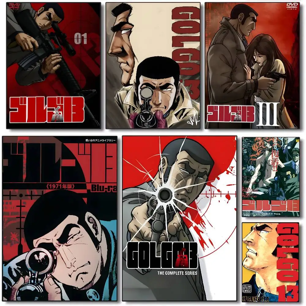 Hot AnimeGolgo 13 poster Art HD canvas advanced aesthetic Printing Paper Wall Art for Living Room Home Decor