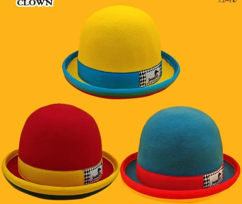 

Juggle Clown Hat Imported Variety Sheep Felt Hat Magic Parade Hat Stage Performance Variety Props