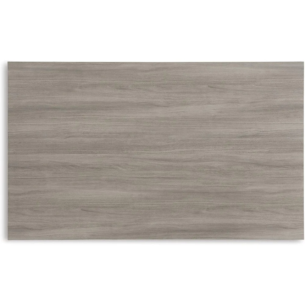 Mesa de comedor rectangular Parellen Modern Farmhouse, gris