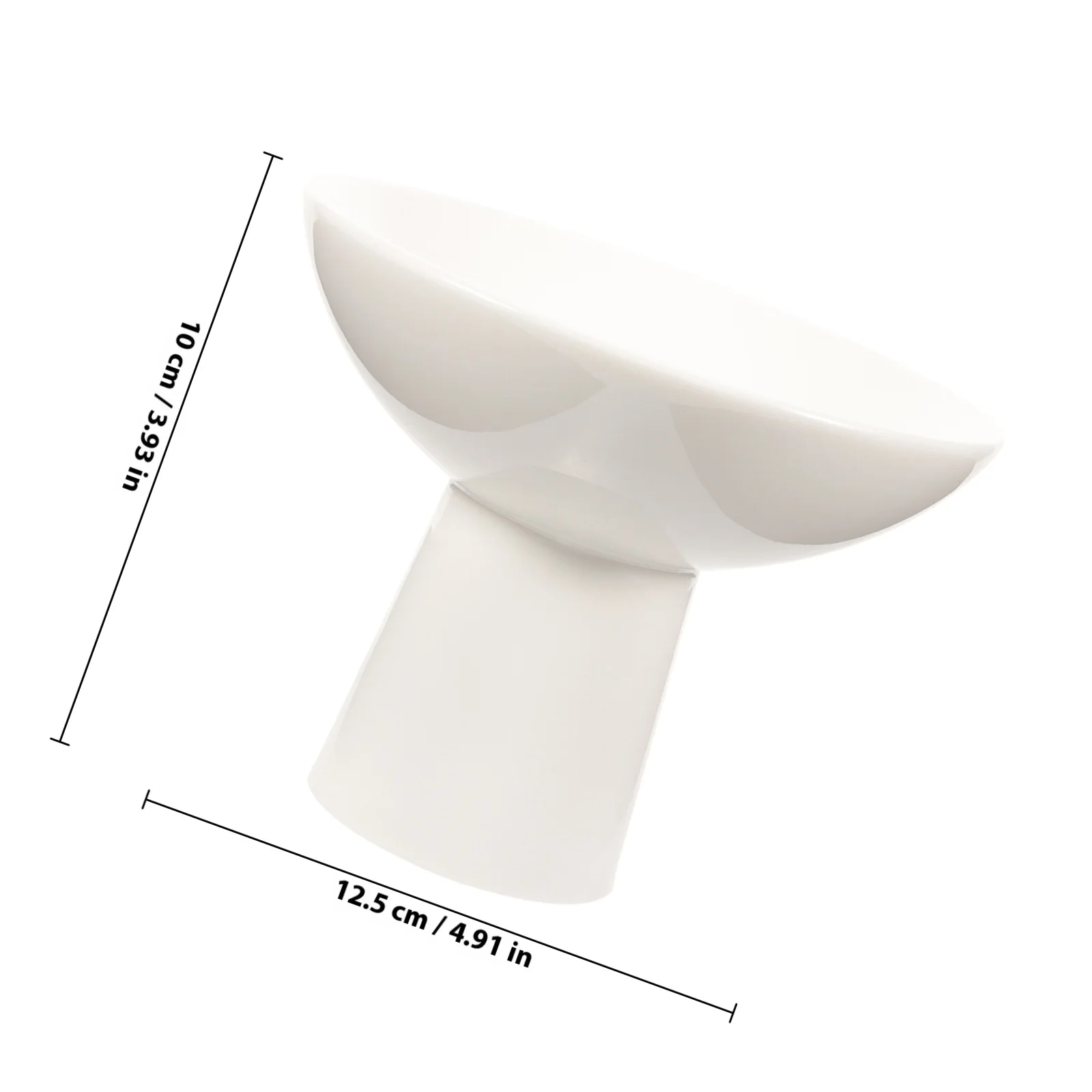 Mangkuk Keramik High Heel Palace dengan Kaki untuk Sajian Dessert, Es Krim, Buah, Camilan, Pesta Pernikahan, Ulang Tahun