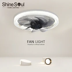 LED Fan Light E27 with Remote Approve Dimmable Household Silent 85-265V Strong Winds Indoor Decorative Ceiling Fan Light