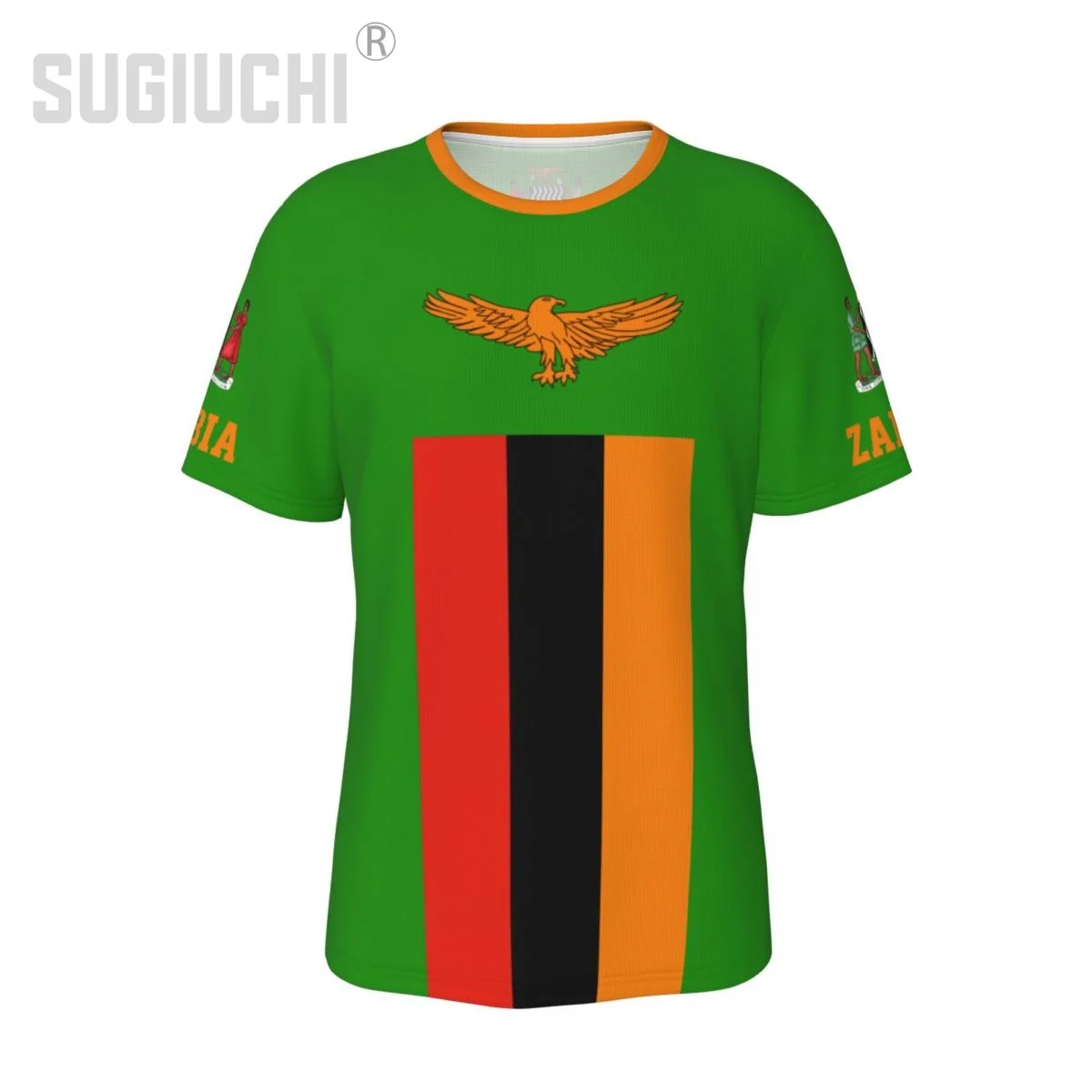 

Unisex Nation T-shirt Zambia Flag T-shirts For Men Women Soccer Football Fans Gifts Custom clothes tee