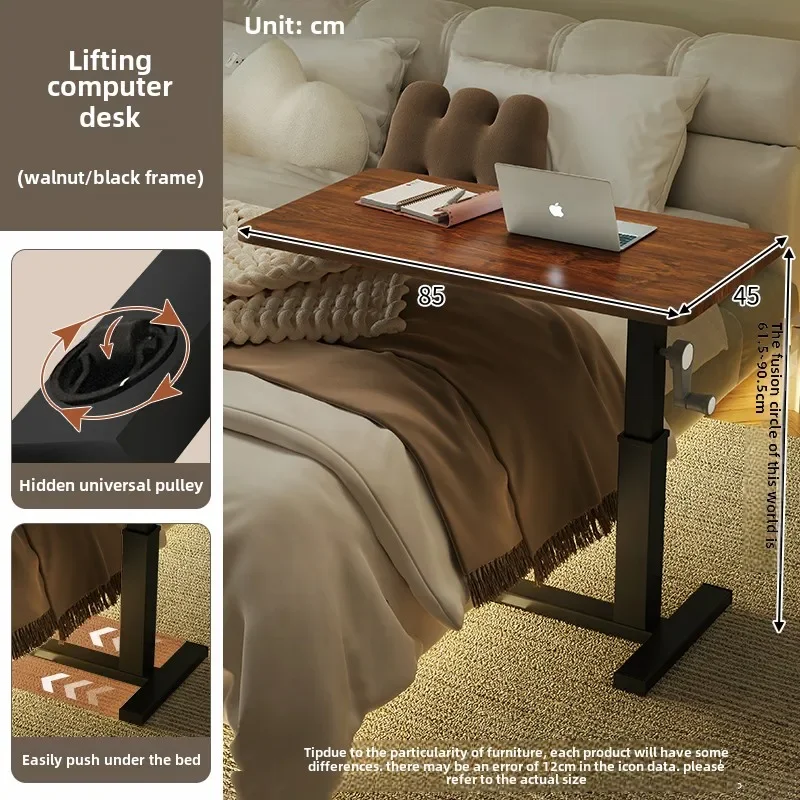 

Height Adjustable Computer Desk Mobile Small Desk Live Streaming Home Study Office Desk Standing Workstation Escritorios Desks