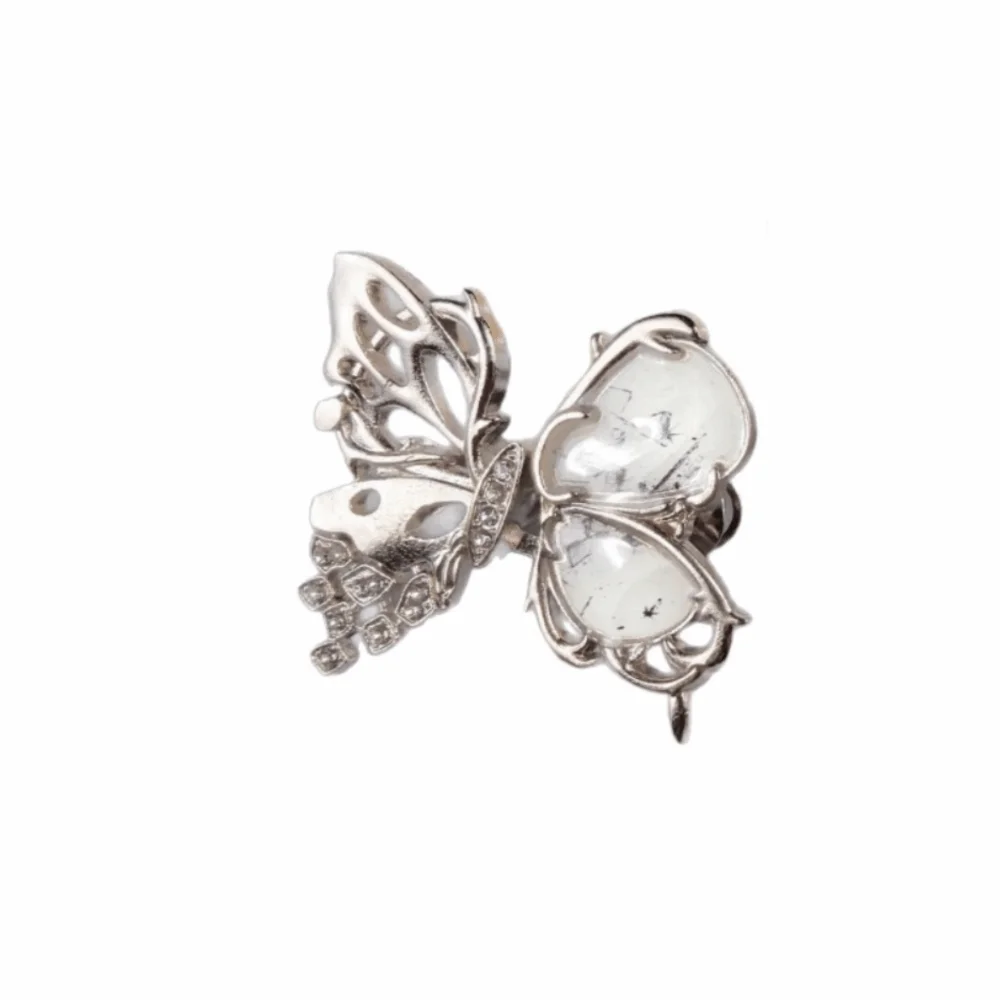 Metal Butterfly Waist Tightener Detachable Adjustable Button Tightener Alloy Rhinestones Waist Adjuster Apparel Accessories