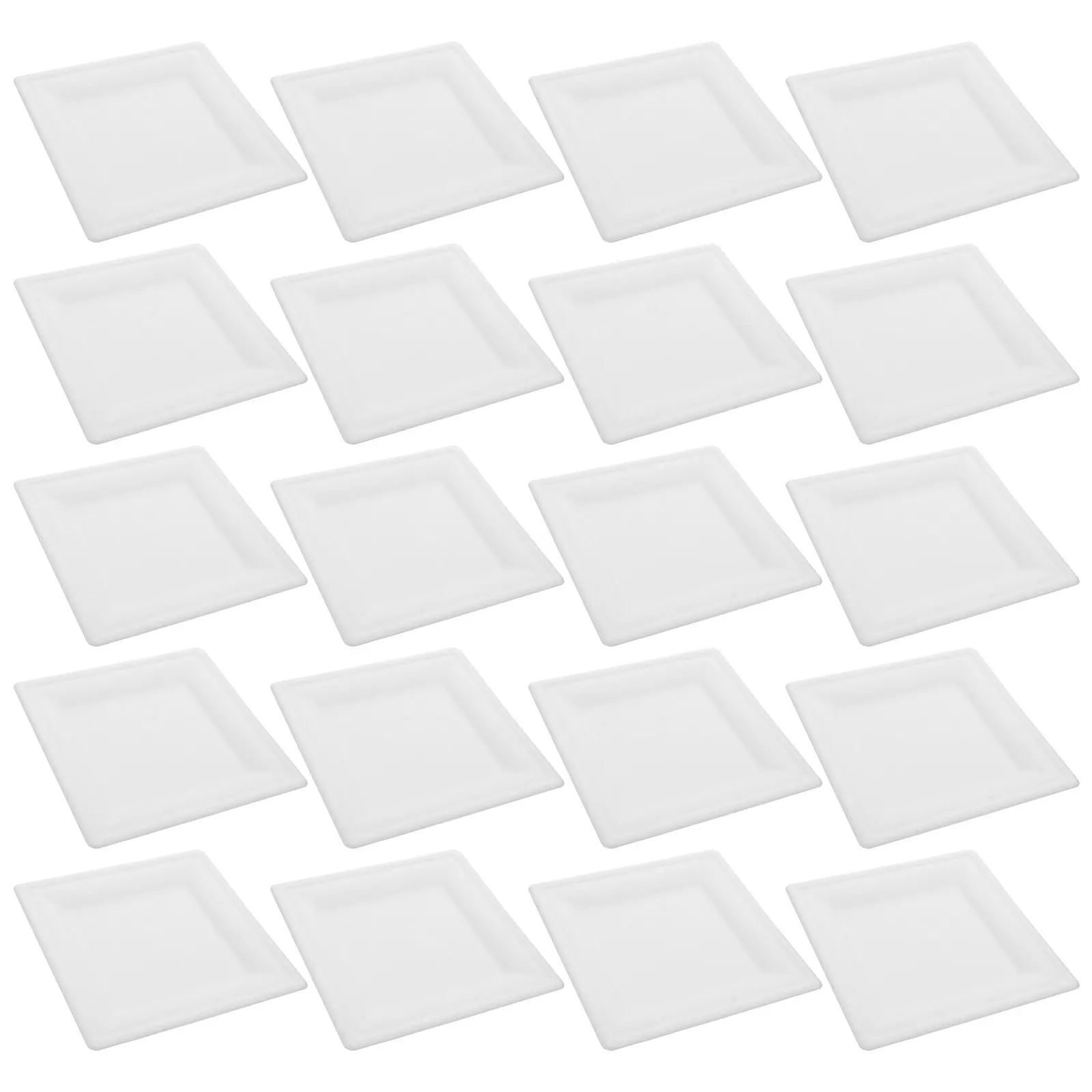 25Pcs Heavy Duty Disposable Paper Plates White Round Dinnerware Set for Outdoor Gatherings Camping Bbq Picnics Parties