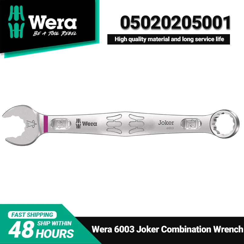 

WERA 05020205001 6003 Joker Combination Wrench 14mm High Quality and Extended Service Life