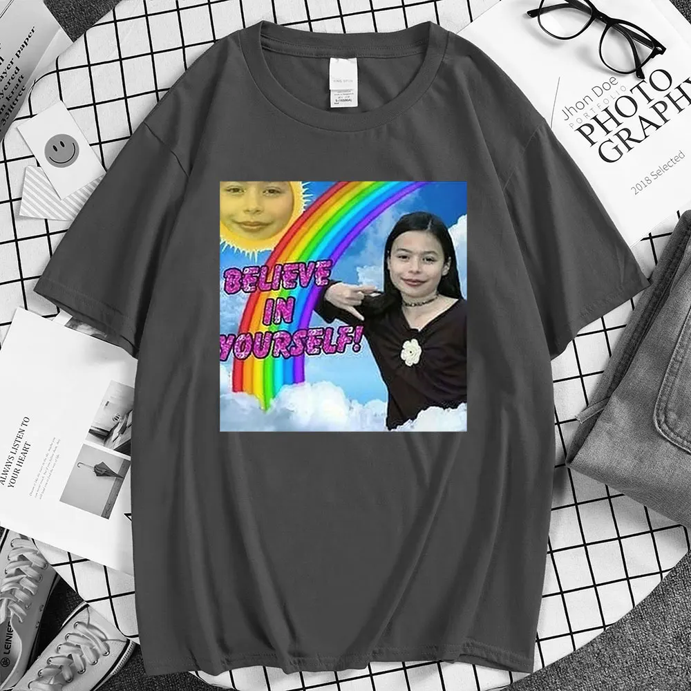 Miranda Cosgrove T Shirt Funny Edgy Teens Roc Rex Orange County Graphic Meme Oversized  T-shirts Harajuku Streetwear T-shirt