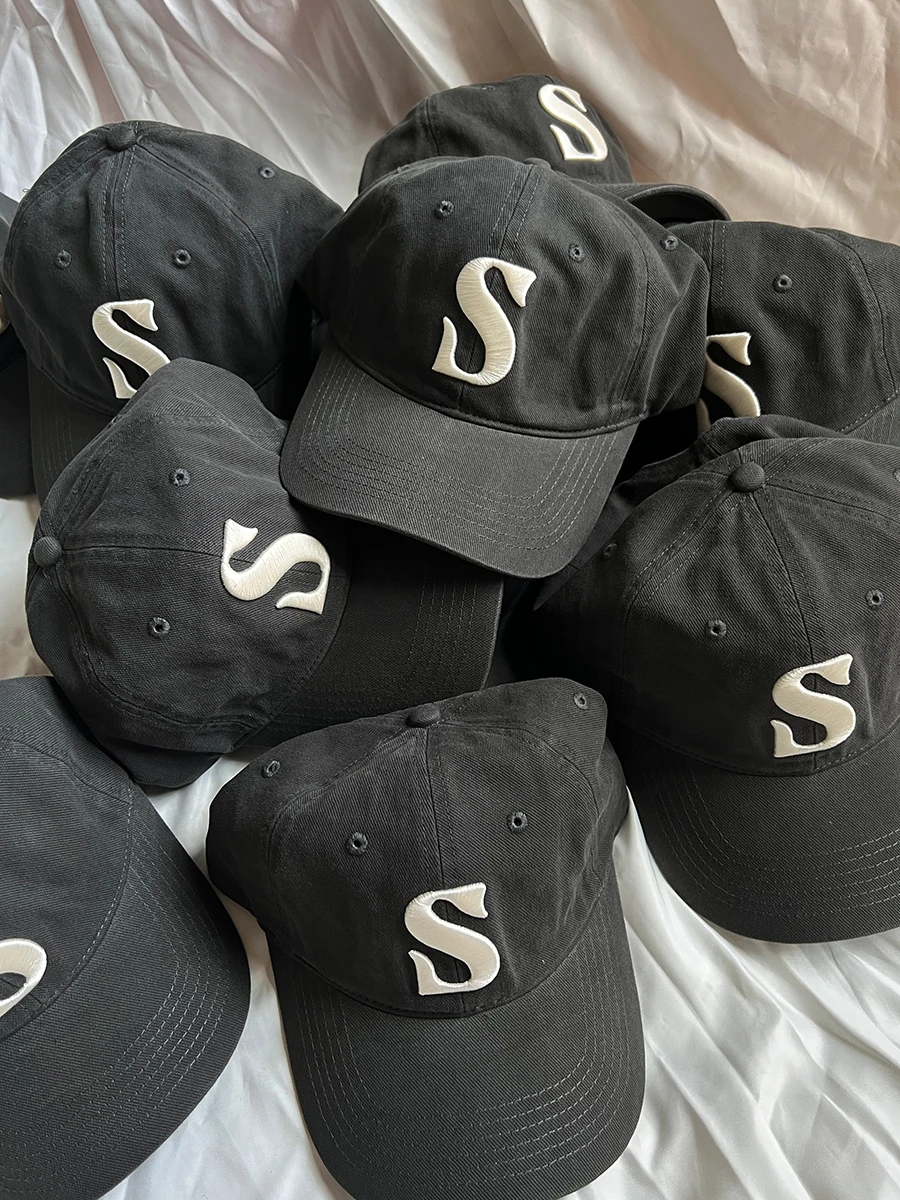 S High Quali Letter Embroidered Baseball Cap Female Wide Brim Make Your Face Look Smaller Cotton Fashion Brand Casual Soft ...