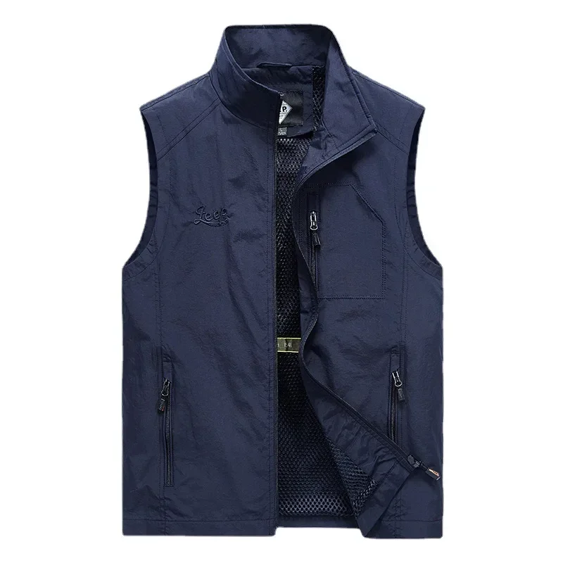 Maidangdi spring vest for men with multiple pockets  camisole work clothes  photography travel  leisure  fishing multiple colors