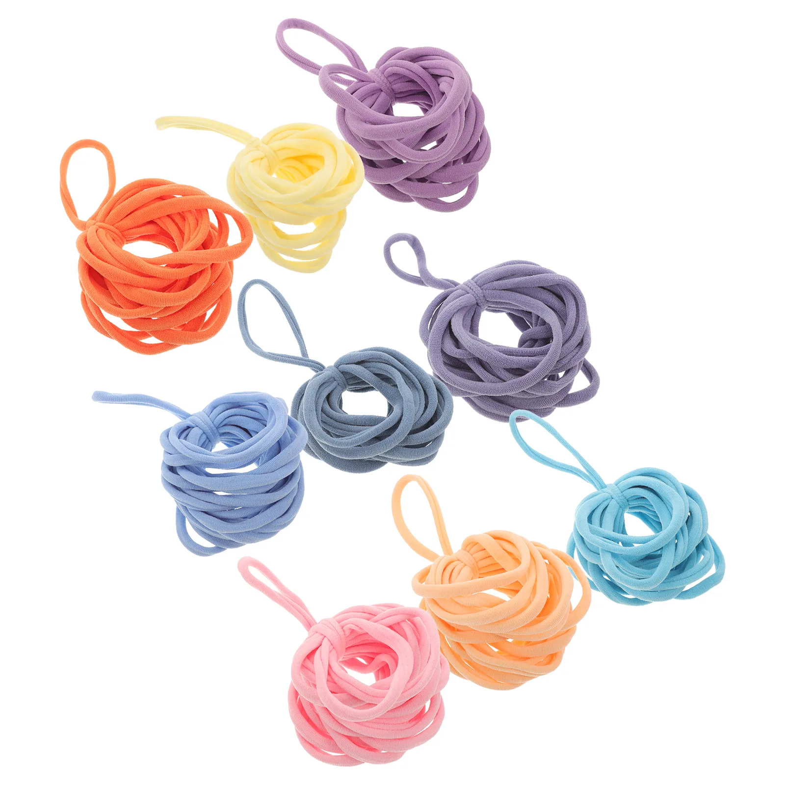 180 Pcs Weaving Loops Loom Bands Braided Rope Refill Pack DIY Craft Supplies Elastic Loops Kit Non Fading Colors