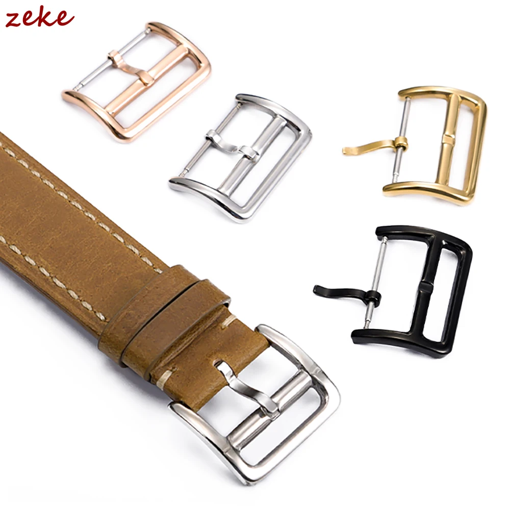 الفولاذ المقاوم للصدأ حزام مشبك للنساء الرجال الفضة الذهب الصلبة معدن حزام من الجلد مشبك حزام اكسسوارات 16 مللي متر 18 مللي متر 20 مللي متر الأشرطة