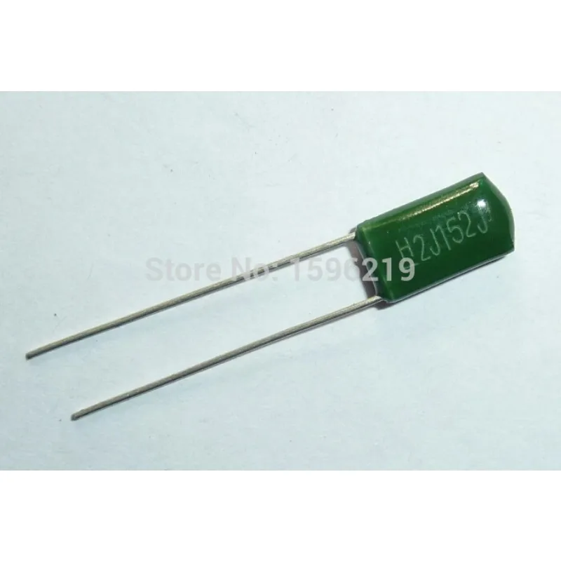 

500pcs Mylar Film Capacitor 630V 2J152J 1500pF 1.5nF 2J152 5% Polyester Film capacitor