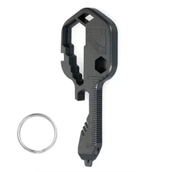 Multi-Tool Key 24 In 1 Multifunctional Pendant Wrench Key With Gear Clips Measuring for Home Hand Tools Outdoors Repair Tools