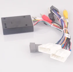 Car Radio Stereo Wiring Harness Cable Android 16pin For Nissan Qashqai j11 X-trail Tiida 2014 2015 2016 (High Level Tirm)