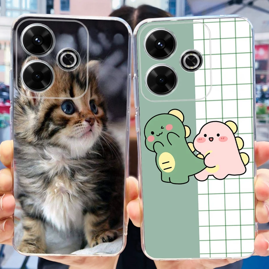 For Xiaomi Poco M6 4G Case New Fashion Painted Cover Soft Silicone Phone Case For Xiaomi Poco M6 Pro PocoM6 5G Back Cover Fundas
