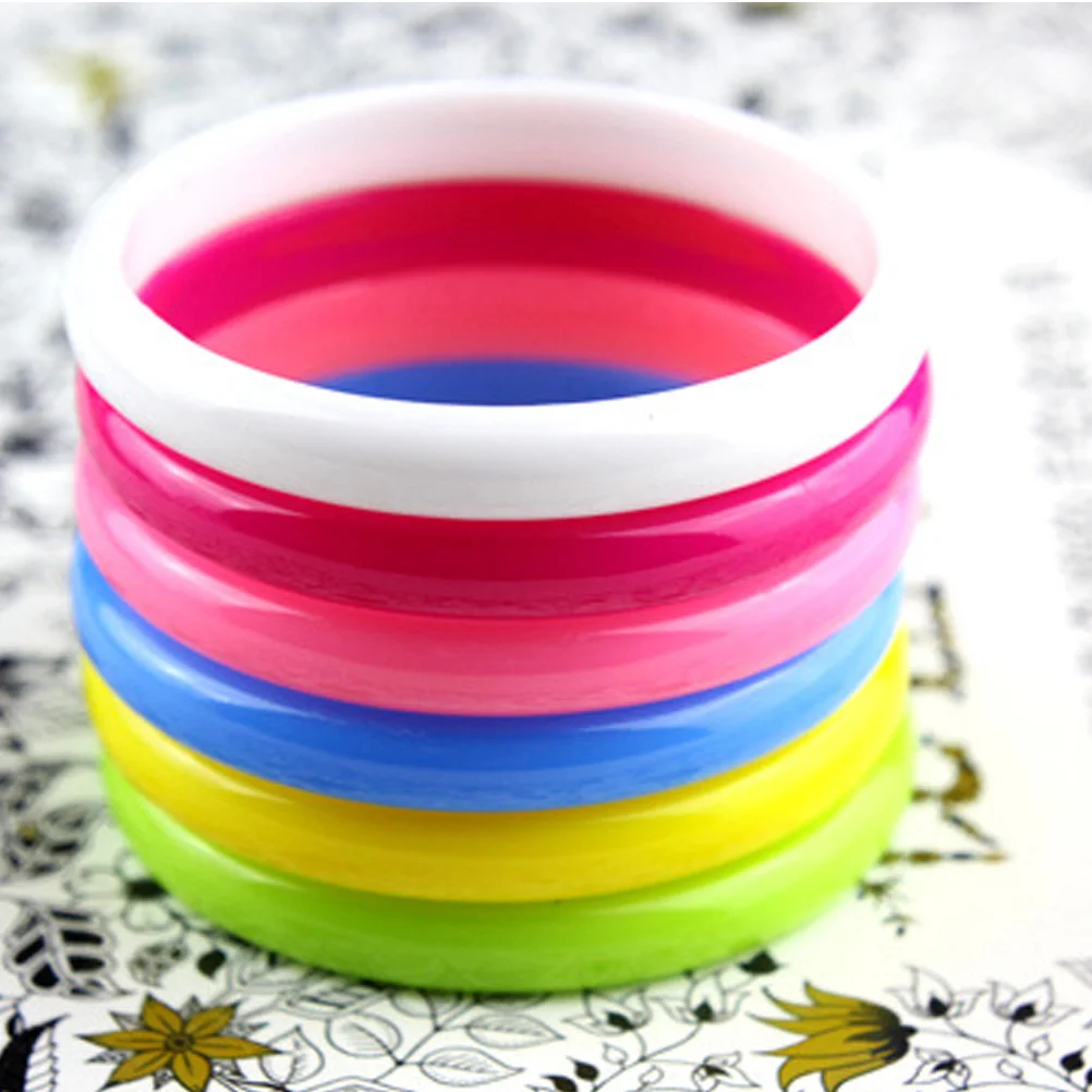 48 STKS Diverse Snoep Kleur Plastic Bangle Armbanden Niet Sieraden Set voor Kinderen Party Favor Mode Leuk Ideaal voor iedereen