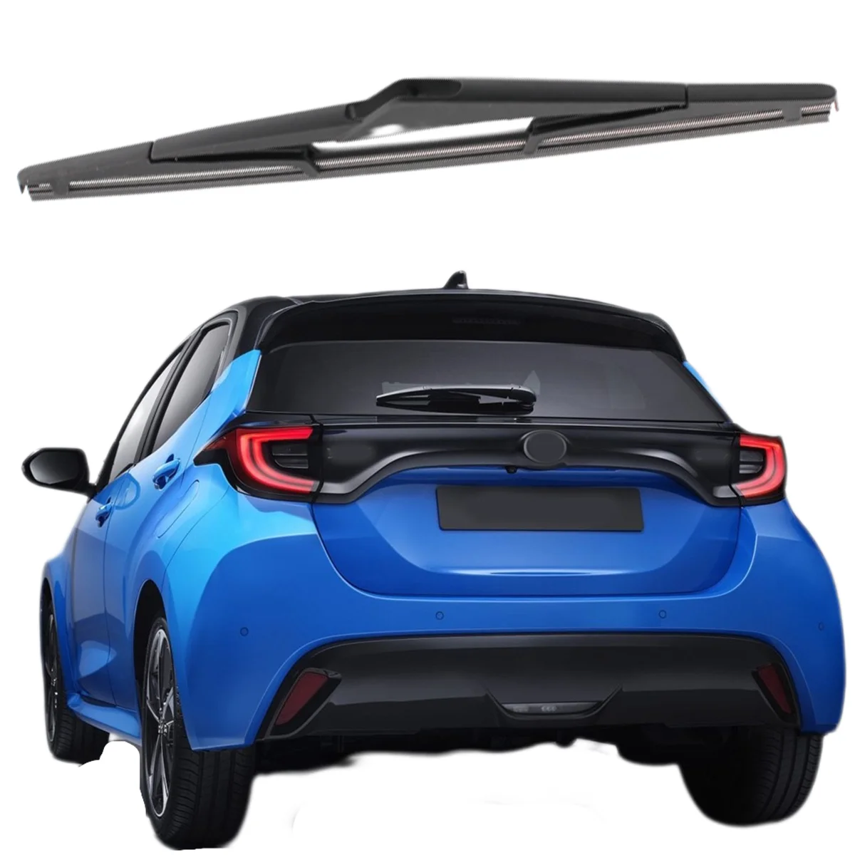 1 قطعة 12 "الممسحة الخلفية لتويوتا يارس P9 هاتشباك الفرنسية بوليت 2005-2011 الزجاج الأمامي الخلفي ممسحة شفرة اكسسوارات السيارات أ