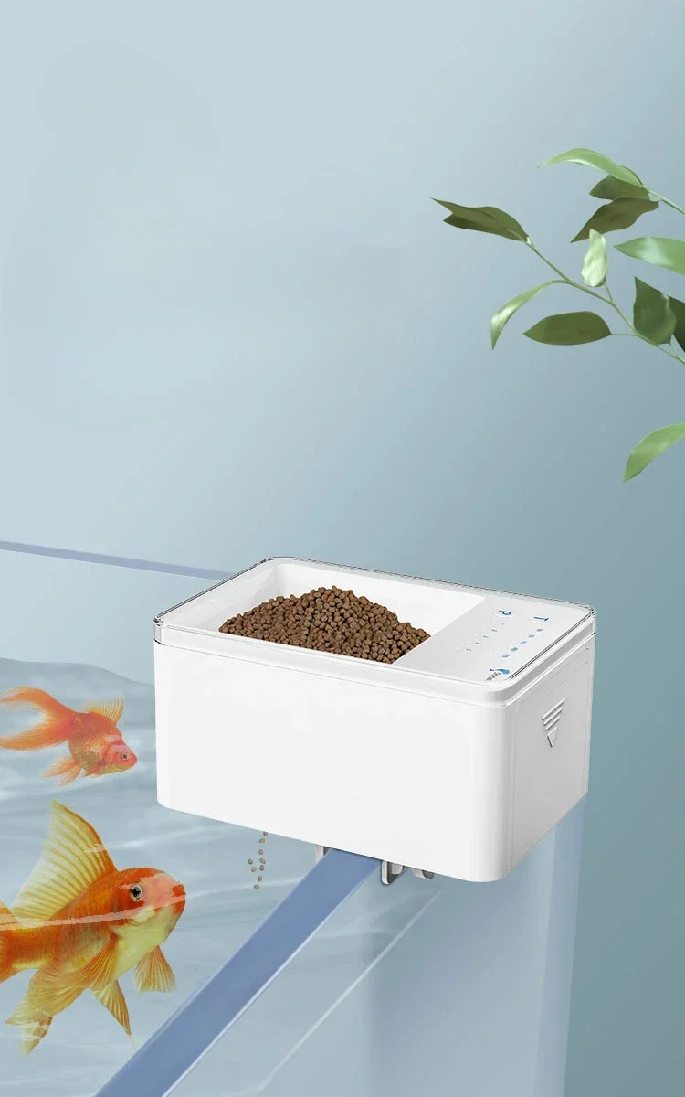 Automatic Feeder Aquarium Controlled Feeding Fish Equipment Quiet Power Saving Intelligent Timing Small Aquatic Pet Supplies