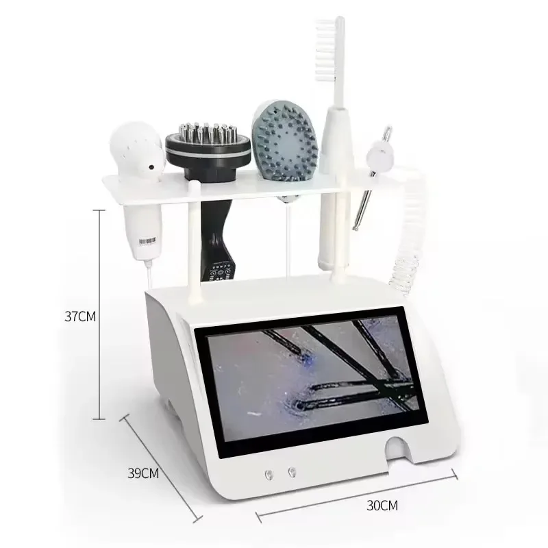 2025 آلة معالجة الشعر بالضباب النانوي الاحترافي لصالونات الشعر جهاز العناية بفروة الرأس المضاد لتساقط الشعر مع مدلك #3