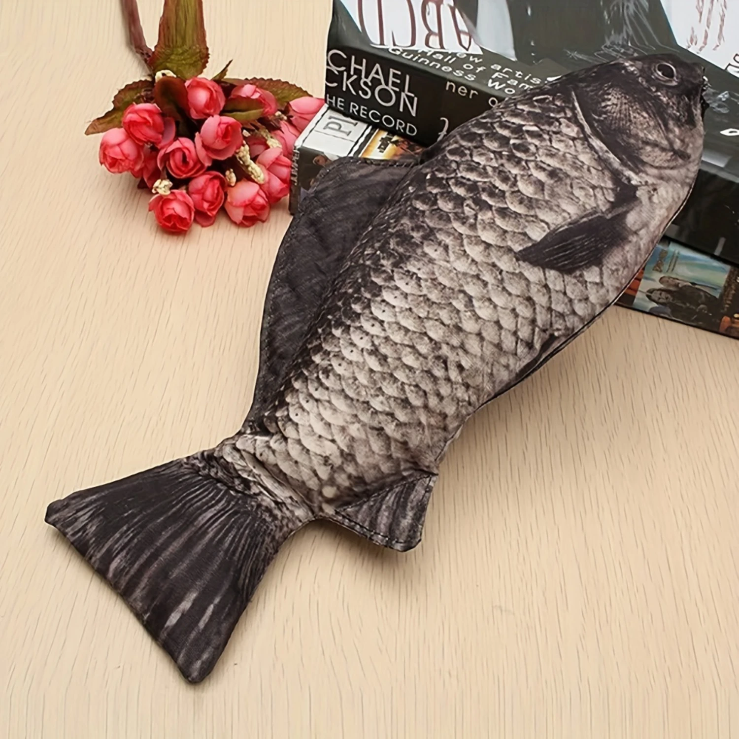 Novelty Fish Pencil Box Funny Pencils Case with Zipper Coin Purse Unique Gifts for Office Card holder Makeup Edc pouch Poly bags