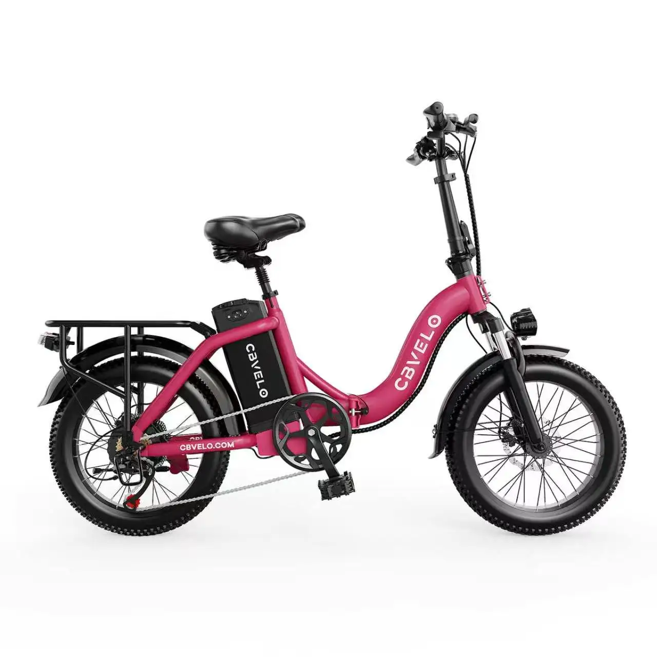 

1000W Peak 20" Folding Urban Commuter Ebike, 7-Speed City Ride Electric Bike with 48V 20Ah Detachable Battery for Adults Cybervelo Mars700