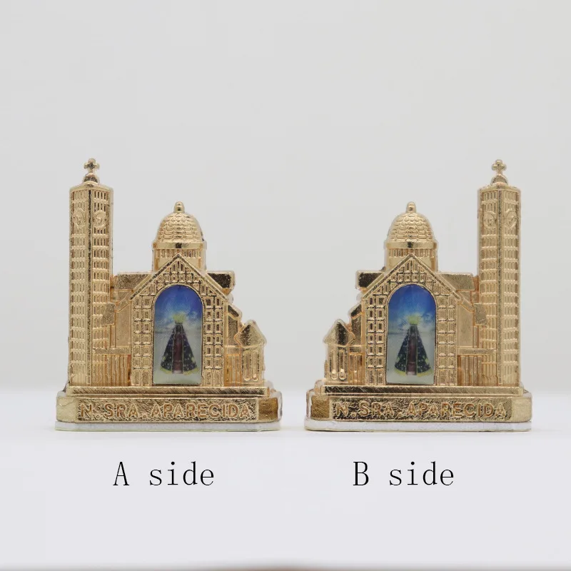 Catholic Church N.Sra.Aparecida Statue Architectural Model Figurine Home Church Decoration Religious Souvenir Gift