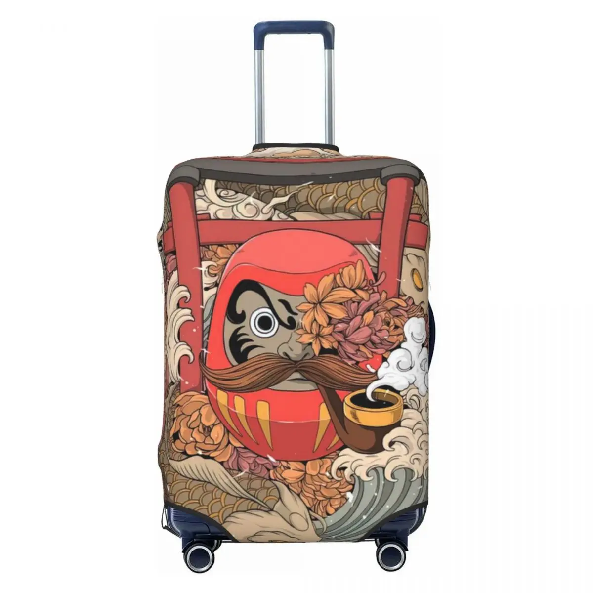 

Daruma Daruma Print Luggage Protective Dust Covers Elastic Waterproof 18-32inch Suitcase Cover Travel Accessories