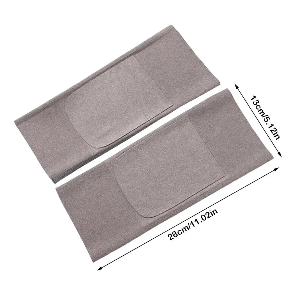 Insert Pocket Thermal Knee Warmers Elastic Cuffs Seamless Edging Knee Sleeves Stretch Fit Non-Slip Fabric Leg Warmer Sleeves view 6