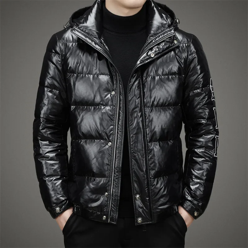 Men's Lightweight Down Jacket Short Winter Jacket for Men Male Winter Brand Duck Down Padding Padded Casual Man Sack Coat