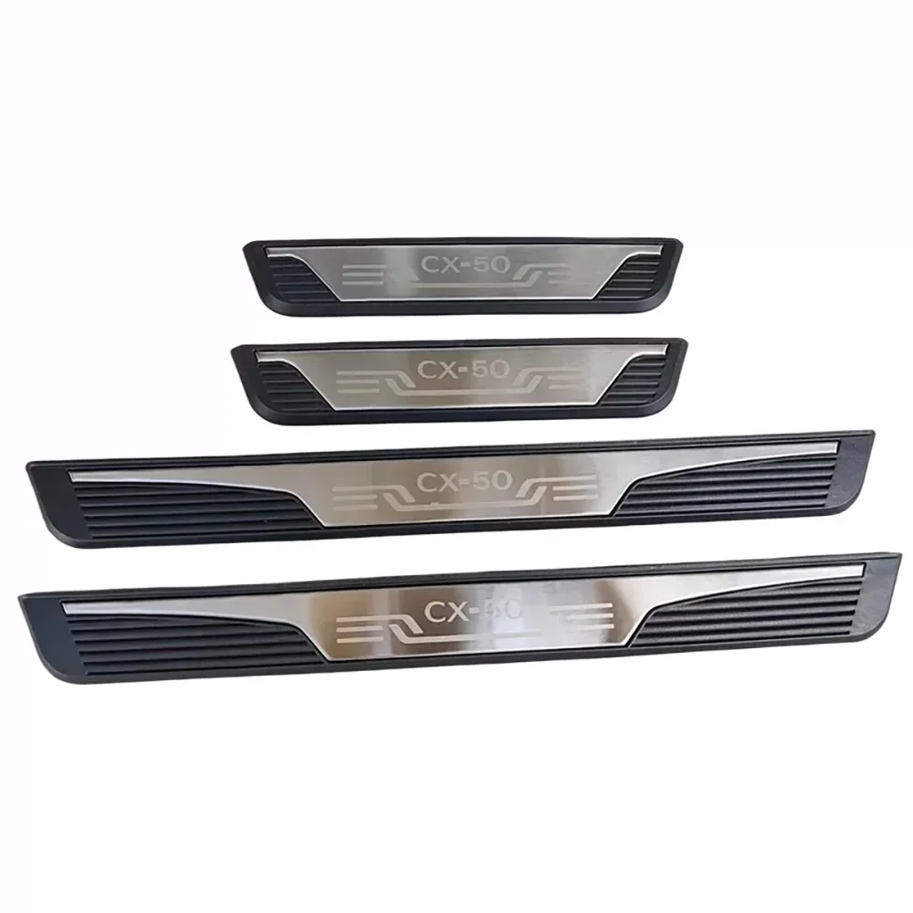 For Mazda CX-50 CX50 2023 2024 Car Door Sill Scuff Plate Welcome Pedals Trim Styling Accessories