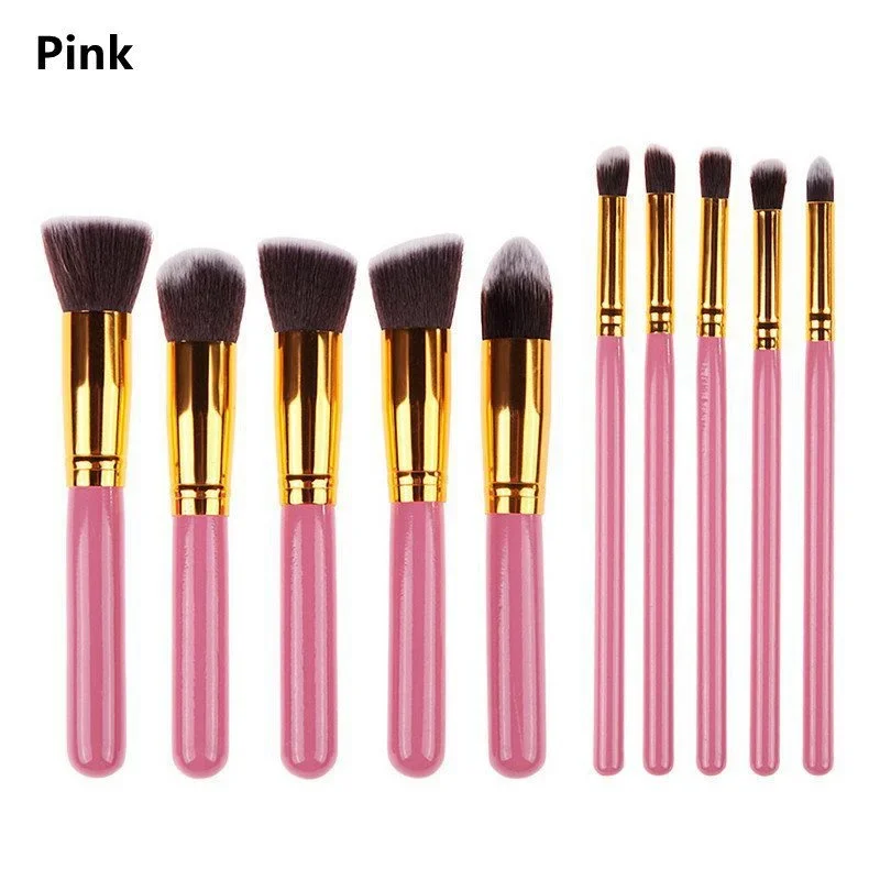 10 pezzi set di pennelli per trucco minin trucco cosmetico per strumenti per il trucco del viso bellezza delle donne fondotinta professionale fard ombretto