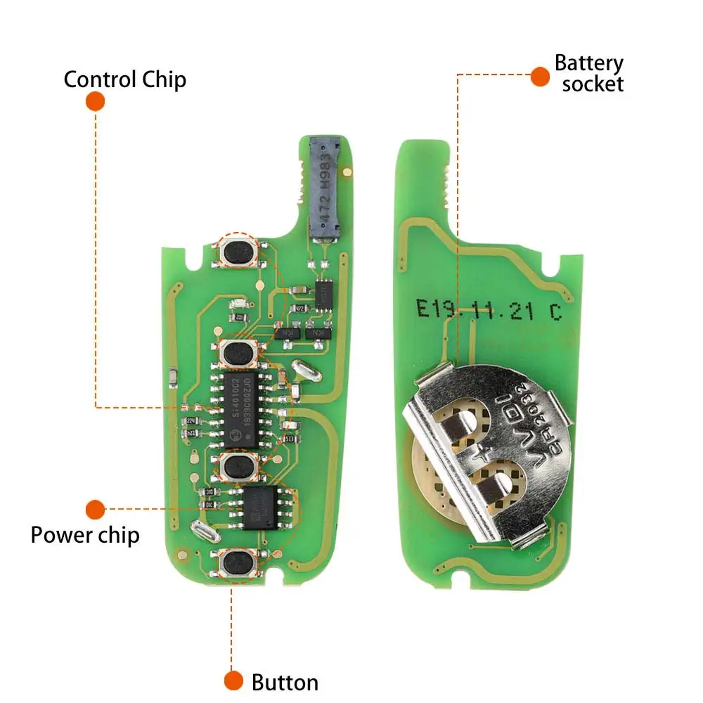 Xhorse XEFO01EN Super Remote Key for Ford Style 4 Buttons Built-in Super Chip Car Remote Key for VVDI2 MINI Programmer Key Tool
